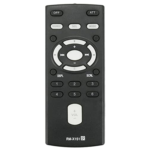 RM-X151 Replace Remote Compatible with Sony FM/AM Compact Disc Player CXS-GT3516F CDX-GT300MP CDX-H910UI CDX-GT710HD CDX-GT65UIW CXS-GT5516F DSX-MS60 CXS-50FSQU CDX-GT450U CDX-GT600UI CDX-GT35U