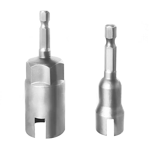 FOITECHY (2PCS) 19mm Large Slotted Wing nut Set for RV Leveling Scissor Jack Socket Drill,12mm Power Wing Nut Driver Set for Panel Wing Nuts, Screws Eye C Hook & Q-Hanger