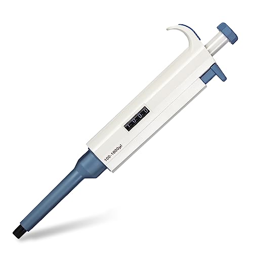 Huwazine Micropipette 100-1000ul, Adjustable Pipettor for Laboratory, Single Channel Lab Pipette,Half-Autoclavable