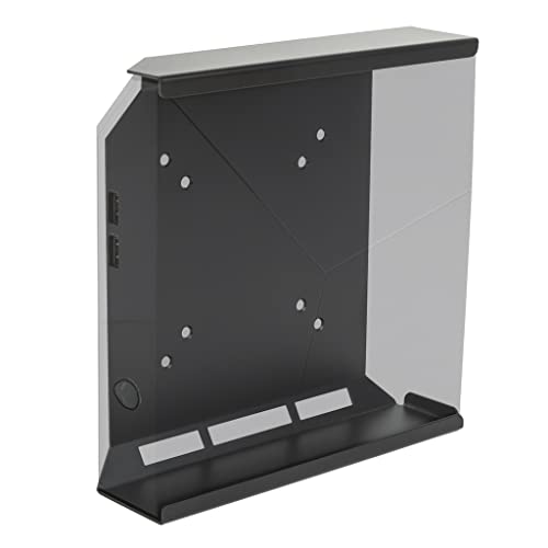 HIDEit Mounts Alien Wall Mount, Black Steel Made in USA Mount for Alienware Alpha, Wall Mount, VESA Mount or Under Desk Mount for Steam Machine Gaming PC