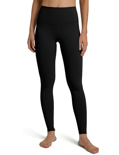 Colorfulkoala Women's Dreamlux High Waisted Workout Leggings 28' Inseam Full Length Yoga Pants (M, Black)