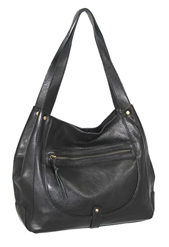 Nino Bossi Handbags Braylee Satchel (Black)