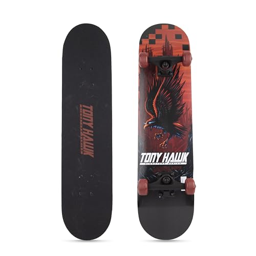 Tony Hawk 31' Skateboard - Signature Series 1 Skateboard with Pro Trucks, Full Grip Tape, 9-Ply Maple Deck, Ideal for All Experience Levels