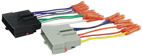 Scosche FD02BCB Compatible with 1986-97 Ford Power/Speaker Connectors / Wire Harness for Aftermarket Stereo Installation with Color Coded Wires and Pre-installed Wire Connectors