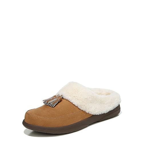 Vionic Perrin Women's Arch Supportive Slipper With Removable Toffee - 9 Medium