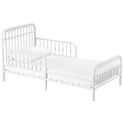 Little Seeds Monarch Hill Ivy Metal Toddler Bed, White