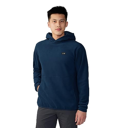 Mountain Hardwear Men's Novelty Microchill Hoody, Hardwear Navy, Small