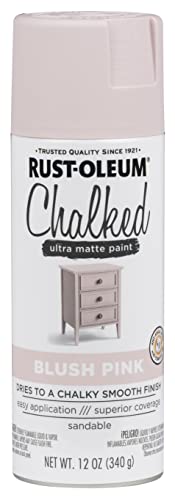 Rust-Oleum 302594 Series Chalked Ultra Matte Spray Paint, 12 Ounce (Pack of 1), Blush Pink