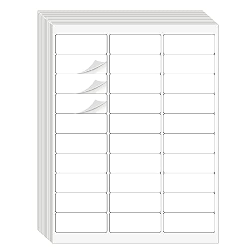 1' x 2-5/8' Address Labels 900 Labels Sticker Paper for Laser/Ink Jet Printer mailing Labels 8.5'×11' White 30 per Sheet
