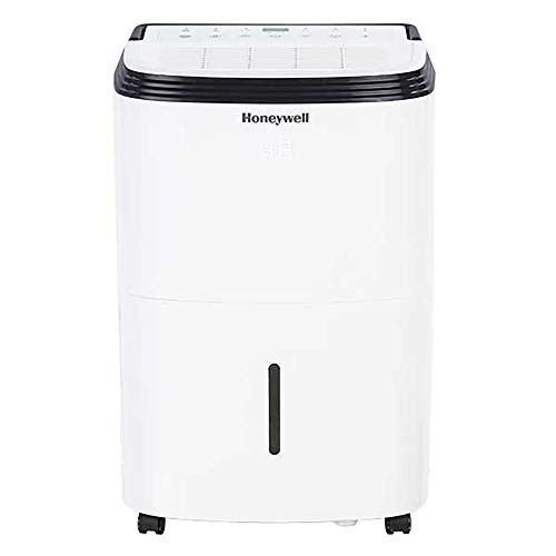 Honeywell TP70WKN Powerful Intelligent 70 Pint Portable Home Dehumidifier for Up to 4,000 Square Feet, White (Renewed)