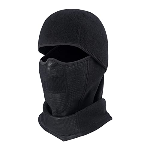 Balaclava Ski Mask, Face Full Coverage Mask for Men Women, Cold Weather Wind Sun UV Rays Dust Protection for Skiing, Snowboarding, Cycling, Hiking, Outdoor Activities, Car Accessories Black
