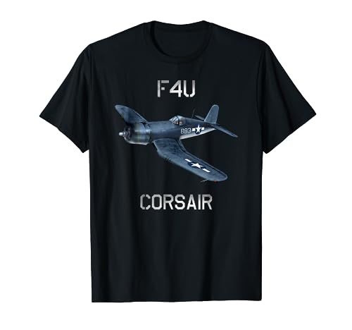 F4U Corsair Vintage US WW2 Warbird Fighter Plane T-Shirt