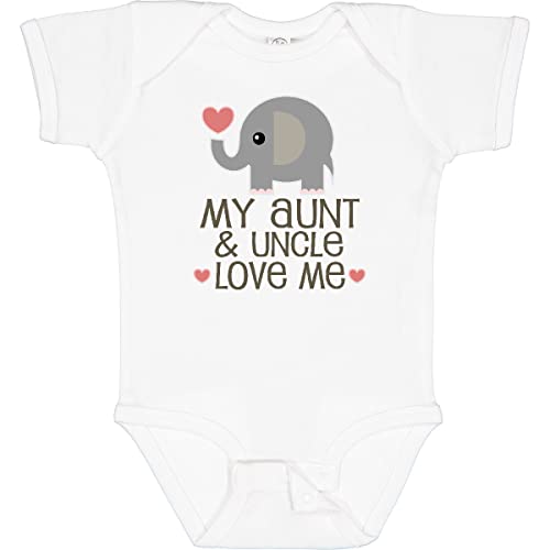inktastic Aunt and Uncle Love Me Nephew Baby Bodysuit 6 Months 0020 White 33977
