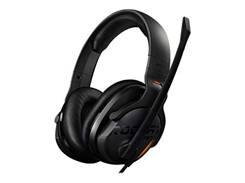 ROCCAT Khan Aimo - 7.1 Surround Gaming Headset, Hi-Res Sound, USB, Aimo LED Illumination, Mutable Real-Voice Microphone, Black