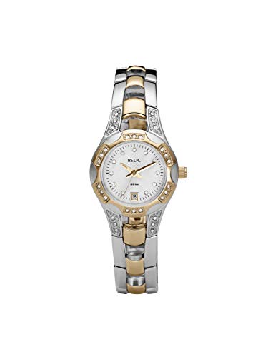 Relic by Fossil Women's Charlotte Quartz Two-Tone Stainless Steel Sport Watch, Color: Silver, Gold (Model: ZR11761)