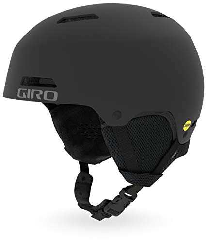 Giro Crue MIPS Kids Ski Helmet - Snowboard Helmet for Youth, Boys & Girls - Matte Black - M (55.5-59 cm)