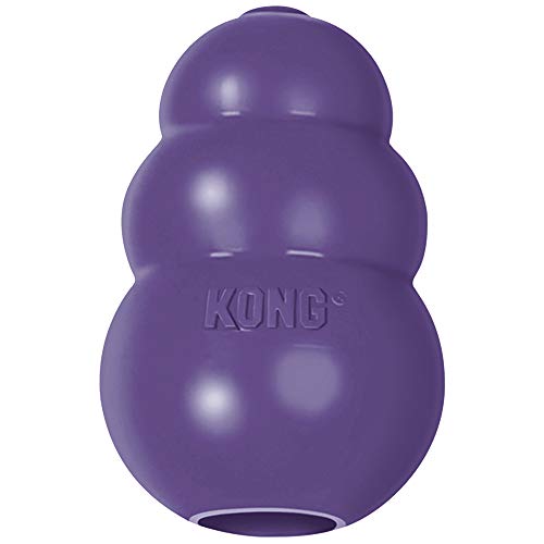 KONG Senior - Dog Toy with Gentle, Natural Rubber - Durable Dog Toy for Older Dogs - Use Treats with Stuffable Chew Toy - Treat Toy for Chewing & Fetching - for Large Dogs