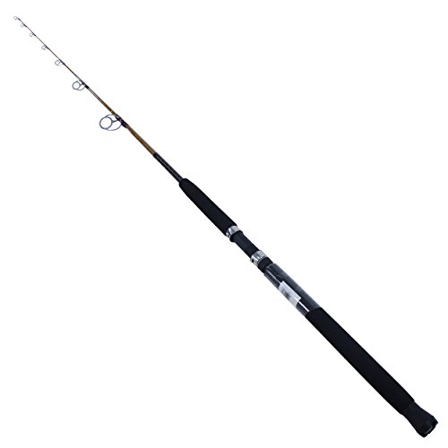Ugly Stik 7’ Tiger Spinning Rod, Two Piece Nearshore/Offshore Rod, 20-50lb Line Rating, Medium Rod Power, 1-6 oz. Lure Rating, Versatile and Dependable,black