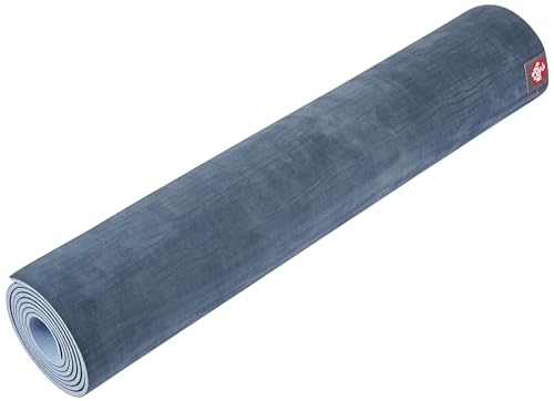 Manduka eKO Lite Yoga Mat - For Women and Men, Lightweight, Durable, Non Slip Grip, 4mm Thick, 71 Inch, Midnight Blue