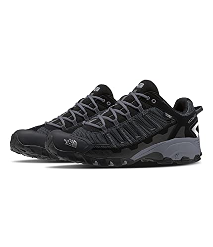 THE NORTH FACE Men's Ultra 109 Waterproof Trail Shoe, TNF Black/Dark Shadow Grey, 14
