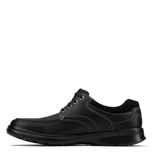Clarks Men's Cotrell Edge Oxford, Black Oily Leather, 10.5 M US