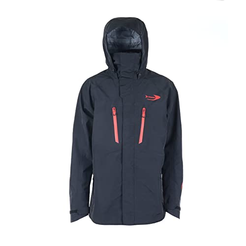 BLACKFISH Torrent Rain Jacket, 2X-Large, Black/Red
