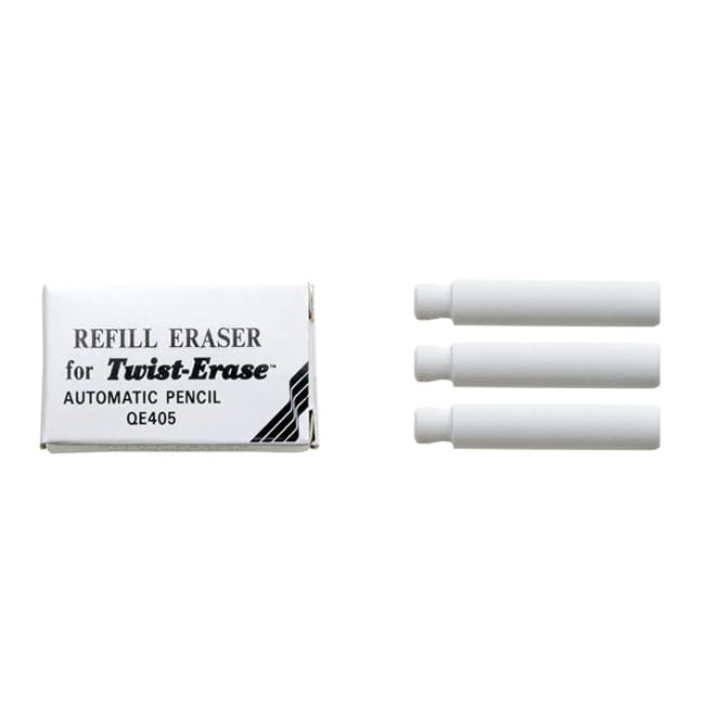 Pentel Refill Erasers For Pentel Twist-Erase Series Pencils - Pack of 36 (E10)