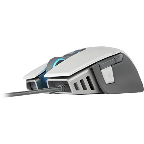 Corsair M65 RGB Elite - FPS Gaming Mouse - 18,000 DPI Optical Sensor - Adjustable DPI Sniper Button - Tunable Weights - White