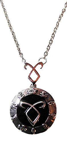 Shadow Hunters Series Black Angelic Power Rune Necklace with 20' Chain