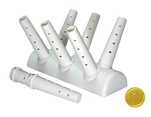 Green Glove Dryer for Hats, Gloves, Shoes & More (Eco Dryer White W/2 Extension Nozzles)