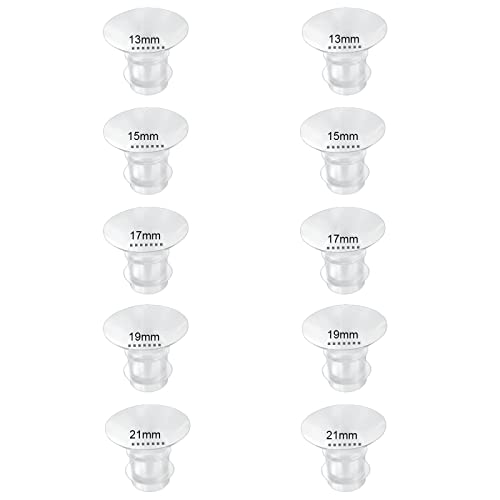 Flange Inserts 13/15/17/19/21mm 10PC,Compatible with Momcozy S12 Pro/S9 Pro/S12/S9 Wearable Brseastpump Cup,for Medela/Spectra/Bellaaby/TSRETE 24mm Shields/Flange Reduce 24mm Tunnel Down to Other Size