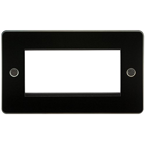 Knightsbridge FP4GGM Flat Plat Light Switch, Gunmetal
