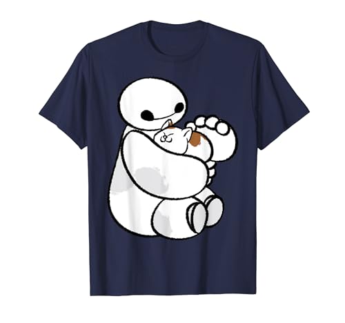 Disney Big Hero 6 Baymax Cat Cute Portrait T-Shirt