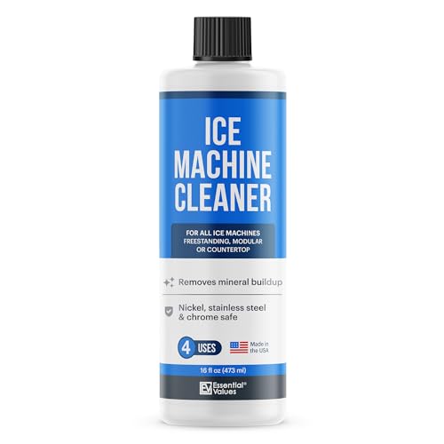 Ice Machine Cleaner 16 fl oz, Nickel Safe Descaler | Ice Maker Cleaner Compatible with: Whirlpool 4396808, Manitowac, Ice-O-Matic, Scotsman, Nu Calgon, Follett & more! - Made in USA Ice Maker Cleaner