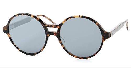Thom Browne TB-409 Sunglasses Tokyo Tortoise w/Dark Grey Silver Flash Mirror - AR 58mm