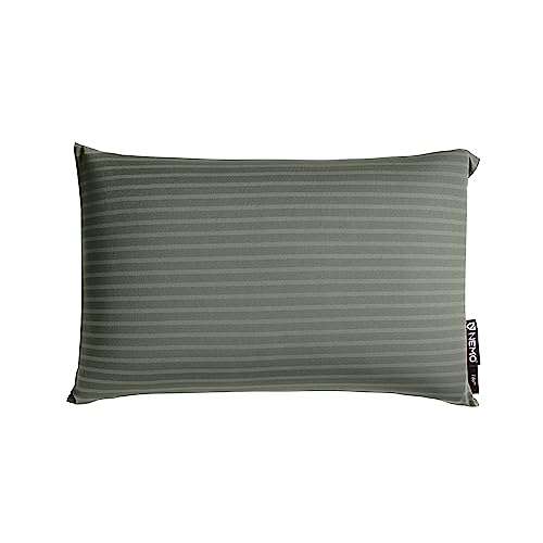 NEMO Fillo Backpacking & Camping Pillow | Soft Inflatable Travel Pillow with Integrated Stuff Sack, Marsh/Boreal