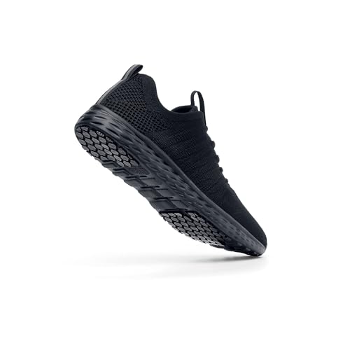 Shoes for Crews Everlight, Men's Non Slip, Breathable, Lightweight, Lace-Up,Water Resistant Work Shoes, Size 8.5 Black