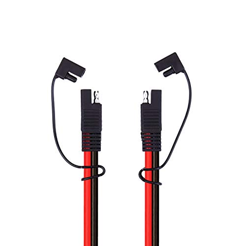 iGreely SAE Extension Cable 10AWG SAE to SAE Quick Disconnect Wire Harness SAE Connector Solar Panel Extension Cable for Trolling Motor Automotive RV Battery Motorcycle Cars Tractor 10 Gauge 1M 3Ft
