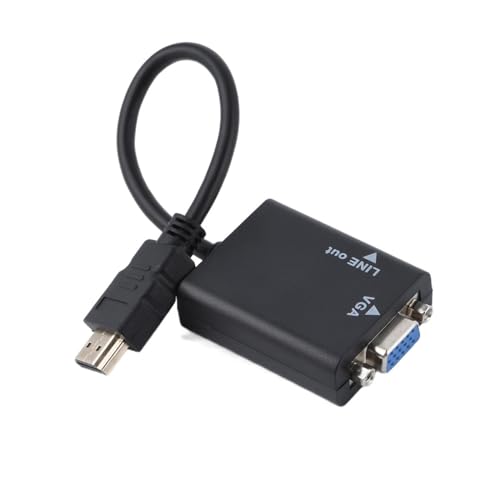 Cable HDMI to VGA Adapter Cable Fit Compatible PS4 1080P Adaptor Computer Same Screen PC Audio Cable Jack TVBox