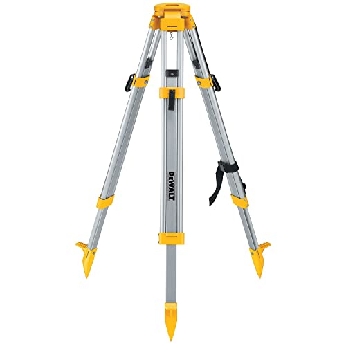 DEWALT Tripod Stand, Heavy Duty, Construction Tripod, Built-In Strap for Easy Transport on Jobsites (DW0737), Factory