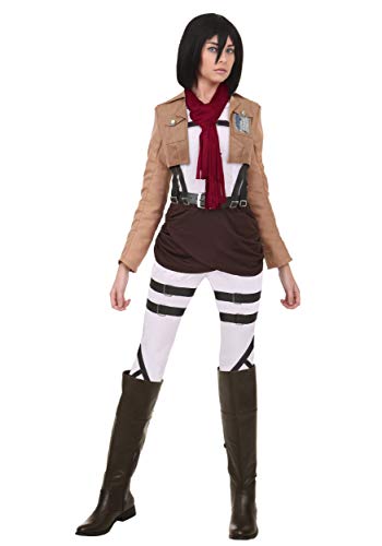 Fun Costumes Attack on Titan Mikasa Costume Women's Cosplay Mikasa Outfit Small