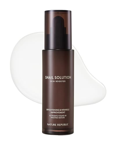 Nature Republic Snail Solution Moisturizing Face Booster Skin Tone Up Wrinkle Skin Texture Elasticity Improvement 130ml/4.39fl.oz