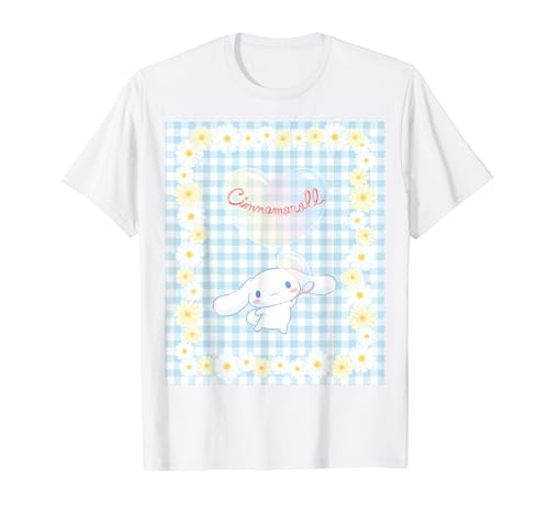 Cinnamoroll Bubble Blue Ginham Daisy T-Shirt