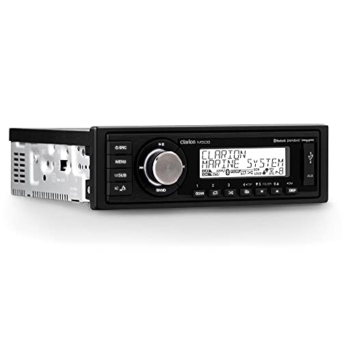 Clarion M508 Single DIN Digital Media Receiver with Built-in Bluetooth