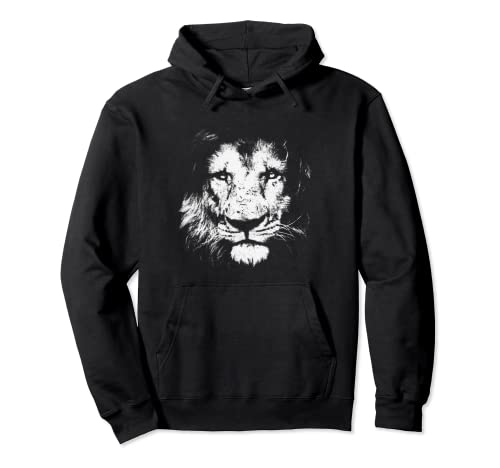 Lion's Head Mane Africa Wild Cat King Animals Lion Pullover Hoodie