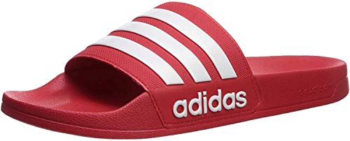 adidas Men's Adilette Shower Slides Scarlet/Core White/Scarlet 12