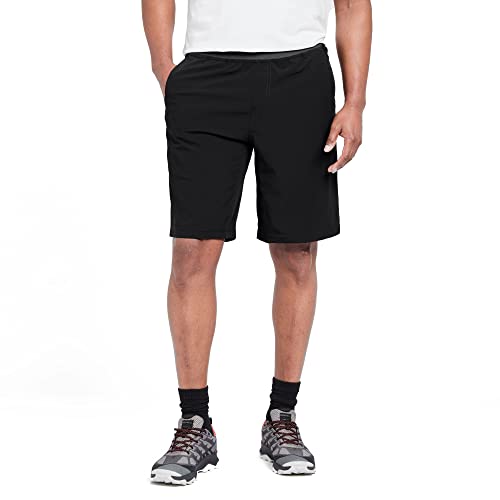 prAna Men's Standard Super Mojo Short II, Black, Large