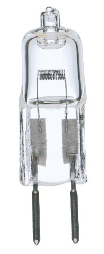 Satco S3121 50 Watt 900 Lumens T4 Halogen GY6.35 Base 12 Volt Clear Light Bulb, Dimmable, 1 Count (Pack of 1)