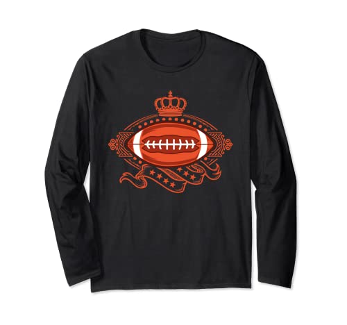 Vintage College Passback Training American Football KING Long Sleeve T-Shirt