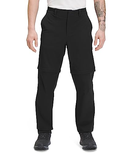 THE NORTH FACE Men's Paramount Convertible Pant, TNF Black, 34 Regular